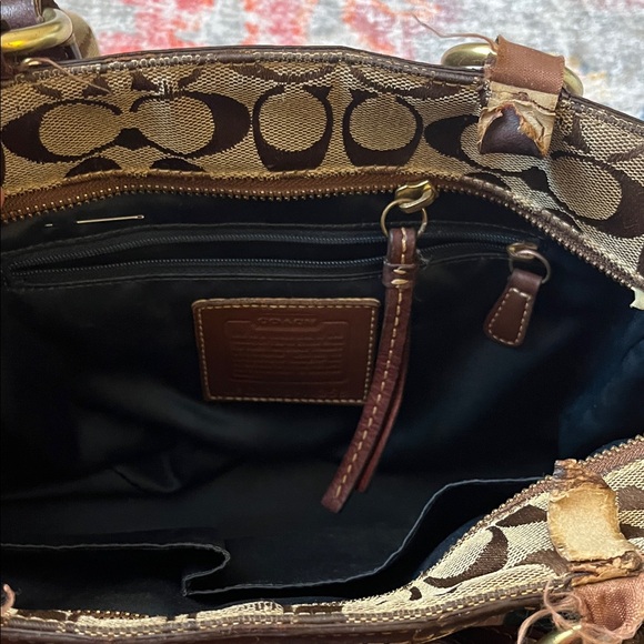 REHAB Vintage Coach Brown and Patchwork Shoulder Bags - Picture 13 of 14